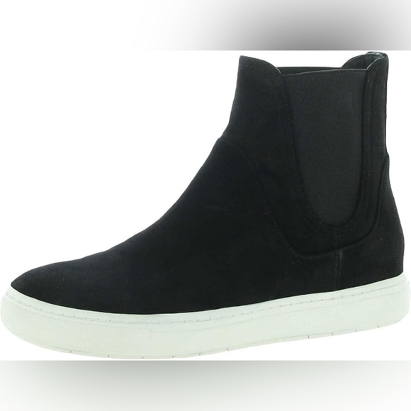 Vince Nira Black Chelsea High Top Slip On Sneakers Women’s Size 9 - Picture 1 of 11